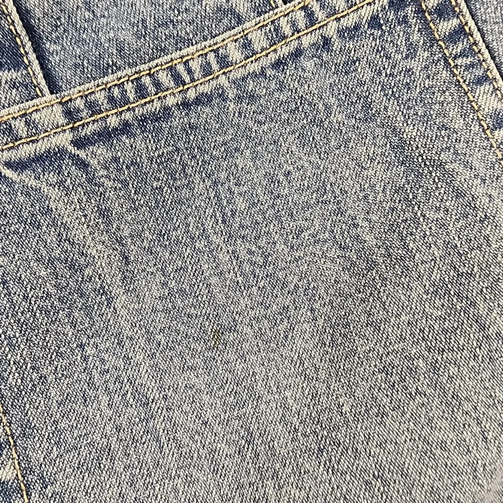 Venezia Jeans Denim Shorts 16 Blue Cotton High Waist Button Fly Raw Hem Cut Offs